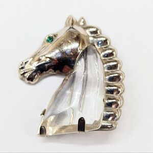Vintage Jelly Belly Lucite Horse Brooch